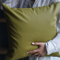 Cat Scratch-Resistant High-End Leather Pillowcase Without Insert, Sofa Living Room Cushion, Light Luxury, High-End Feel Pillow, Backrest