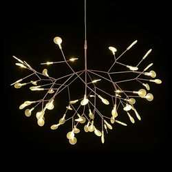 Creative and personalized dining room and living room chandelier Firefly branch LED chandelier Simple living room acrylic chandelier