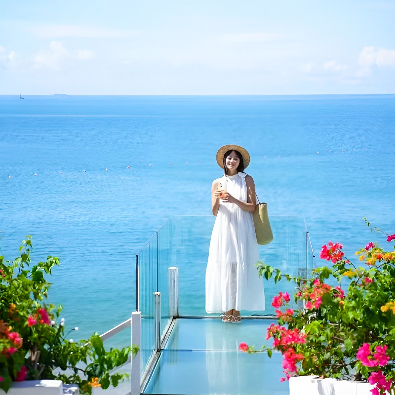 私家团海南三亚旅游纯玩4天3晚蜈支洲岛亚特水世界天涯海角亲子游