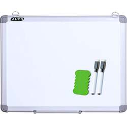 Aucs Whiteboard Writing Board 50*70cm Magnetic Office Meeting Room Home Whiteboard Hanging Small Whiteboard Blackboard J50