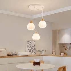 White Lily of the Valley Dining Table Lamp, Cream Style, Trendy, ins Dining Room Chandelier, Simple Modern Minimalist Creative Restaurant Lighting