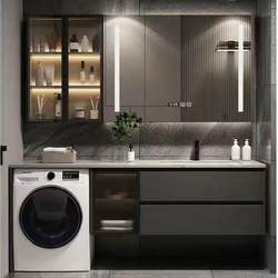 cs customized bathroom washing machine cabinet bathroom cabinet combination slate ceramic basin integrated basin wash face sink bag