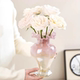 French medieval glass vase high-end ornaments with high-value hydroponic flower arrangement decorative dining table home simple flowers