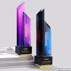 New Aluminum Alloy Crystal Trophy Medal, High-End and Elegant, Suitable for Annual Meetings of Technology Companies, Award Ceremony, Honor Commemoration Award