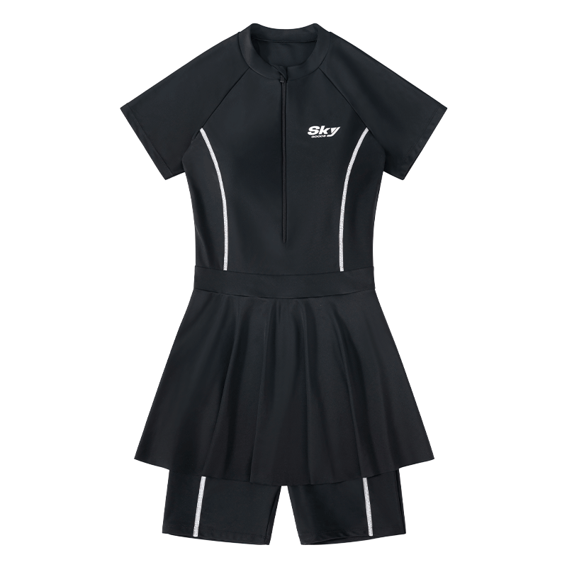 
Swimsuits for women's adult swimming pools, slightly fat and slimming, large size flat corner one-piece 2025 new swimsuit