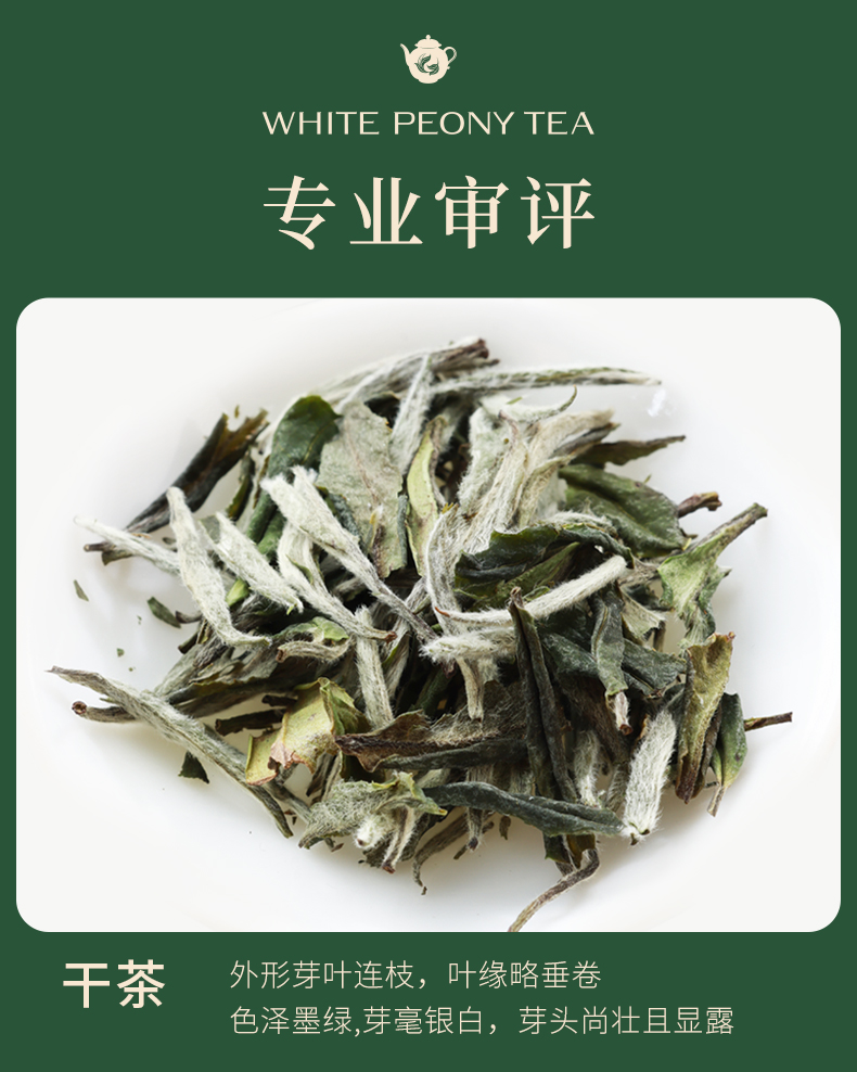 ピンピンシャン 白牡丹茶 - 100g ギフトボックス - 2023年 新茶