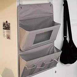 Student Dormitory Storage Magic Tool: Hanging Pocket Behind the Door, Wardrobe Storage Bag, Hanging Bag, Wall-Mounted Bedside Hanging Storage Bag