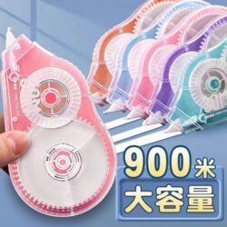 Colorful Appearance, Large Capacity Correction Tape, Creative Transparent Tape, Student Supplies, Affordable Correction Fluid, High Quality