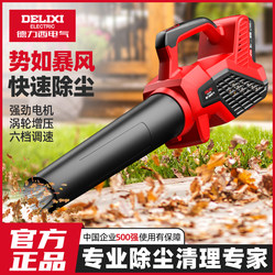 Delixi Lithium Battery Blower Industrial-Grade Hair Dryer Powerful Snow Blower Handheld Electric Blower Household Dust Remover