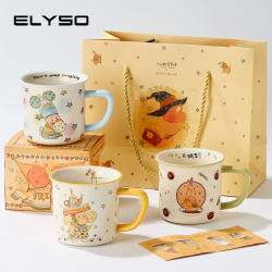 Elyso Star People Collaboration Mug Coffee Couple Water Cup Gift Box Girls Birthday Gift Milk Breakfast Cup