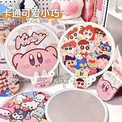 Reflective Fan Crayon Shin-Chan Foldable Selfie Fan Portable Mini Cute Summer Fan