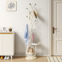 Living Room Household Standing Coat Rack Bedroom Floor-Standing Entryway Clothes Rack Indoor Simple Cream Style Clothes Rack