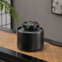 Flowing Water Ornaments from All Directions, Circulating Water Ceramic Home Decorations, Fortune-Attracting Feng Shui Ornaments, Opening New Home Gifts