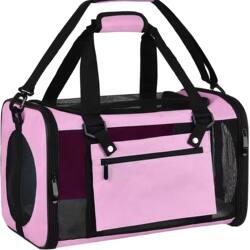 Large Portable Pet Carrier, Extra-Large Cat Carrier, Airline-Approved Cat Carrier, Foldable Car Pet Cage, Dog Travel Bag