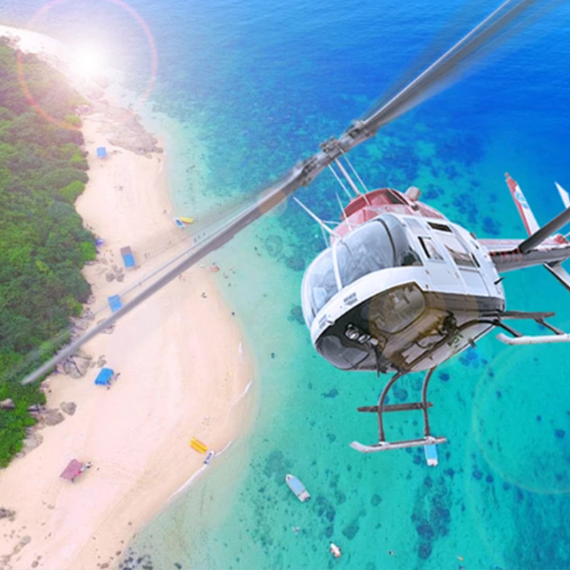 海南三亚旅游5天纯玩 水世界蜈支洲岛南海观音游艇出海直升机飞行
