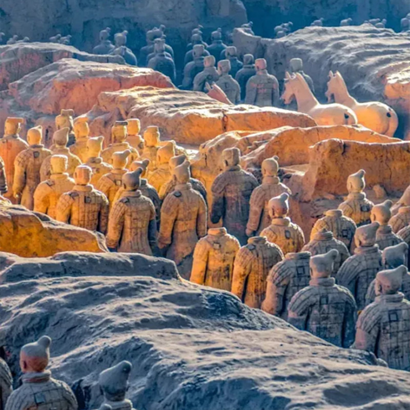 纯玩0购物 | 西安旅游5天4晚华山风景区兵马俑钟楼大唐不夜城骊山