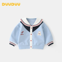 Duuduu Baby Spring Jacket, Baby Preppy Style Cardigan Top, Toddler Spring Clothes, New Style Outerwear for Autumn
