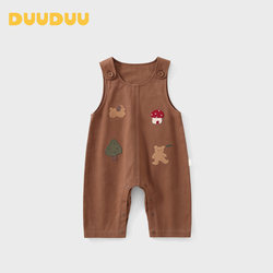 Duuduu Baby Cartoon Sleeveless Jumpsuit Spring Clothes Baby Overalls Spring Outfit Toddler Cute Outing Clothes
