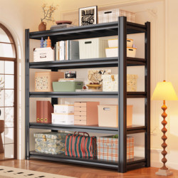 Thickened Steel Storage Shelves, Multi-Layer Commercial Supermarket Balcony Living Room Storage Racks, Kitchen Storage Shelves