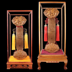 Xibaoge Peach Wood Ruyi Ornaments Home Living Room Entrance Decorations Housewarming Opening Gifts Crafts