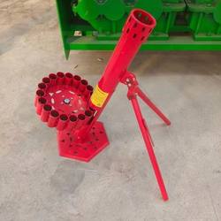 Brand New Two-Barrel Mortar Launcher Stand, 19-Shot Automatic Rotating Firecracker Launcher for New Year Celebrations