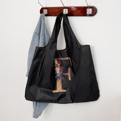 Large-Capacity, High-Looking, Foldable Printed Shoulder Bag, Environmentally Friendly, Fashionable, Portable and Simple, Suitable for Supermarket Shopping Bags