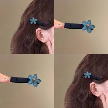 
Korean new style retro flower duckbill clip