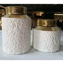 European retro ceramic vase ornaments home decoration living room TV cabinet storage jar vase flower utensils