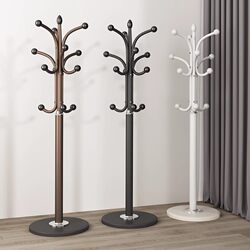 Clothes Rack Floor-Standing Bedroom Clothes Hanging Rod Home Vertical Clothes Storage Rack Living Room Multi-Functional Storage Bag Rack