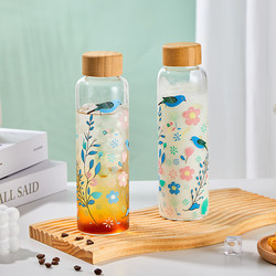 Coffee Cold Brew Cup, Temperature-Sensitive Color-Changing Glass Cup, High-Capacity Summer Water Cup for Women, New Style Cup, High Temperature Resistant