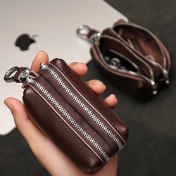 Double-Layer Key Bag for Men and Women, Large-Capacity Car Storage Bag, Coin Purse, Multi-Functional Key Bag with Hanging Buckle, 2025 New Model