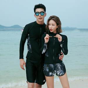 
Diving suits for women, jellyfish suits, slim snorkeling long-sleeved swimsuits, split suits, couples surfing suits, men's swimsuits, Korea
