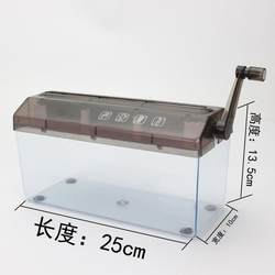 Paper shredder small a4 portable manual shredder mini home hand-cranked silent office desktop strip