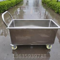 Stainless steel pool water tank mobile mop mop pool bucket disinfection pool sink cart washing water storage
