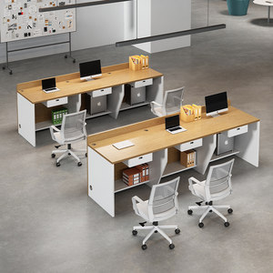 
Real estate company sales agency desk office furniture combination staff position financial service front desk reception desk