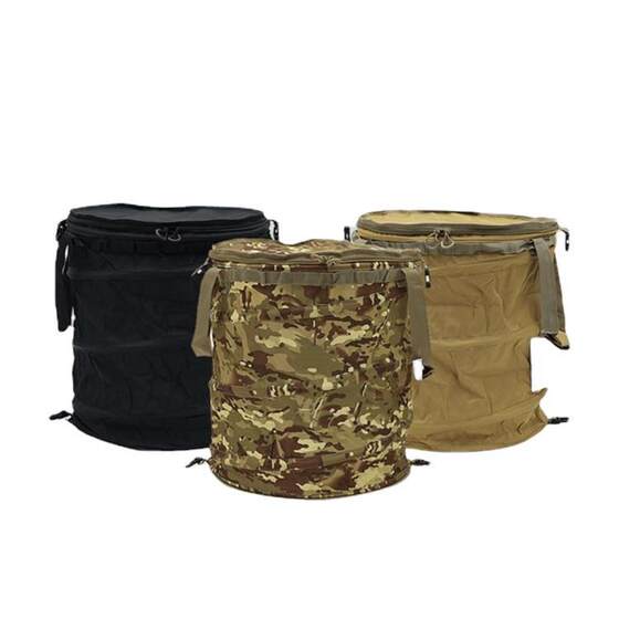 
Manufacturer spot Japanese and Korean hot-selling foldable camping supplies trash can outdoor multi-function camping debris storage barrel