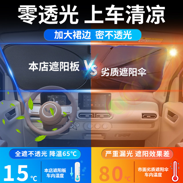 Wuling Hongguang miniev sun visor umbrella mini sunscreen third ...