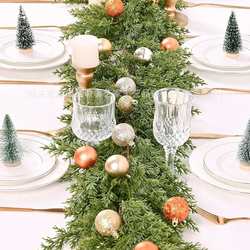 Cross-border simulated plants Christmas pine cypress pine needles vine strips artificial plastic Christmas wreath accessories ornaments decoration