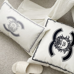 Suitable for Chanel Nordic Ins Style Plush Luxury Throw Pillows, Sofa Cushions, Living Room Cushions, High-End Headboard Pillows, and Cushion Covers