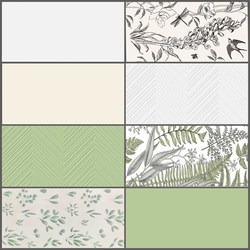 Guangdong Foshan Ceramic Tiles, Interior Wall Tiles, Patterned Tiles, Solid Color Avocado Green Tiles for Bathroom, Toilet, Shower Room, Herringbone Balcony Tiles