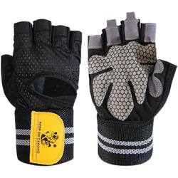 German Premium Cross-Fit Fitness Gloves for Men and Women, Anti-Callus, Half-Finger with Wrist Support, Professional Non-Slip for Pull-Ups