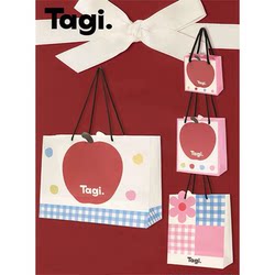 Tagi. Cute Cartoon Graffiti Print Large Tote Bag Gift Bag Eco-Friendly Birthday Gift Bag Packaging Bag