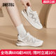 Dadong casual shoes for women 2025 spring new fashionable lightweight dad shoes round toe thick sole outdoor women's single shoes 7707