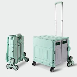 Camping Roller Skate Suitcase, Trolley Case, Ice Skate Storage Box, Children's Portable Folding Skate Bag, Grocery Shopping Cart, Backpack Trolley