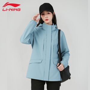 
Li Ning windbreaker jacket for women spring and autumn new sports hooded cardigan waterproof outdoor casual top AFDUA20