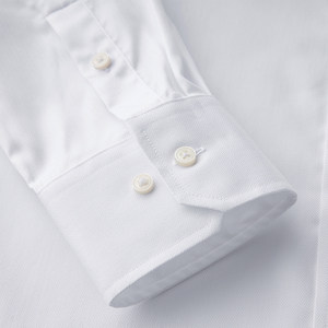 
[Jijia] Pure cotton no-iron long-sleeved white shirt for men business casual formal herringbone shirt pure cotton