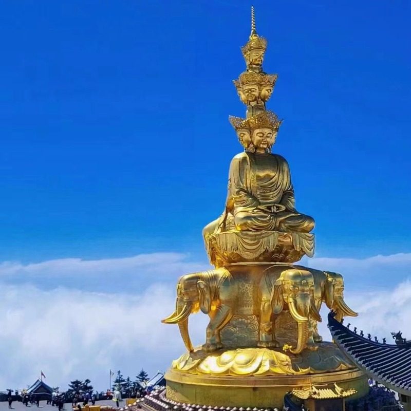 含机票四川旅游九寨沟黄龙熊猫峨眉乐山7天6晚纯玩跟团游可升动车