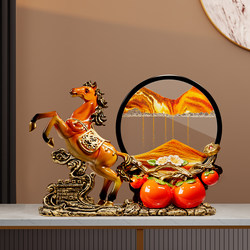Success Comes Quickly Persimmon Flowing Sand Art Ornament High-End Living Room Decoration New Home Moving Gift