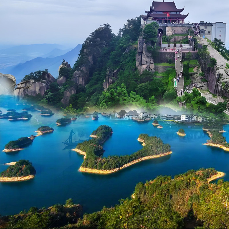 黄山旅游4日纯玩西递宏村千岛湖篁岭九华山新安江山水迎客松跟团