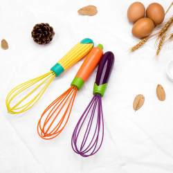 Household silicone egg beater Handmade mixer Silicone hand-cranked egg beater Egg baking tools